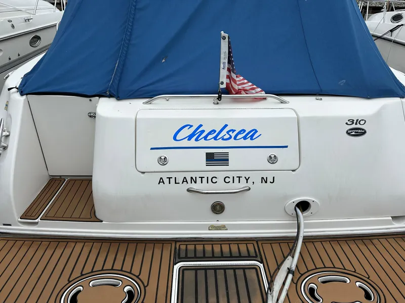 Slide: The Image of 2002 Sea Ray 310 Sundancer boat named Chelsea, docked in Atlantic City, NJ. - 5
