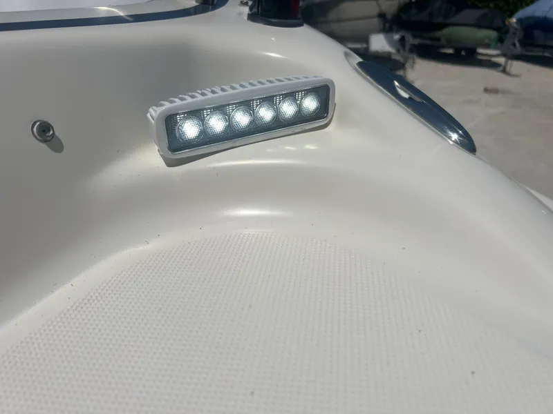 Slide: The Image of Close-up of a 2007 Hurricane 231 boat's LED light on the deck. - 15