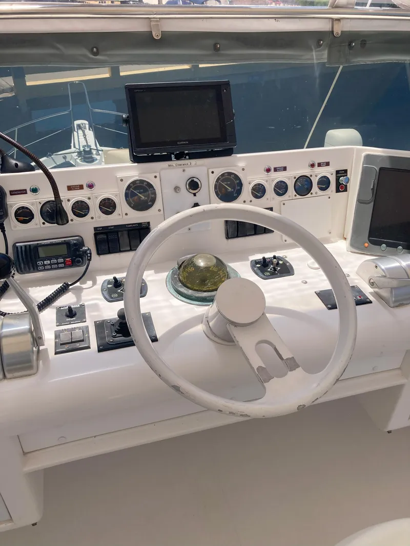 Slide: The Image of Viking 70 Cockpit Motor Yacht 1988 - 66