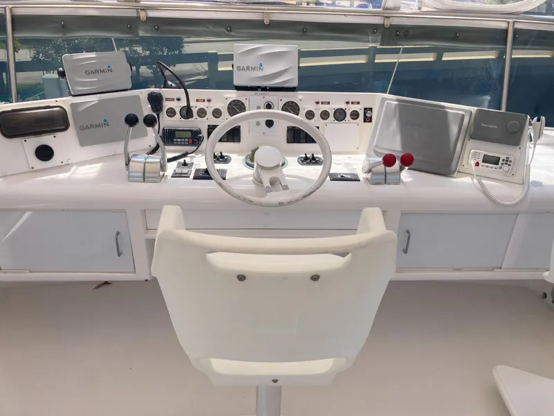 Slide: The Image of Viking 70 Cockpit Motor Yacht 1988 - 69
