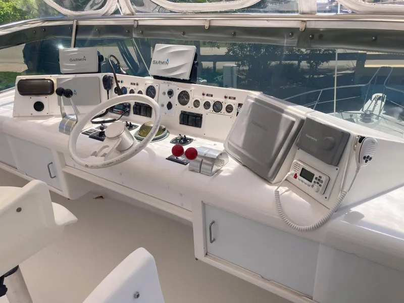 Slide: The Image of Viking 70 Cockpit Motor Yacht 1988 - 70
