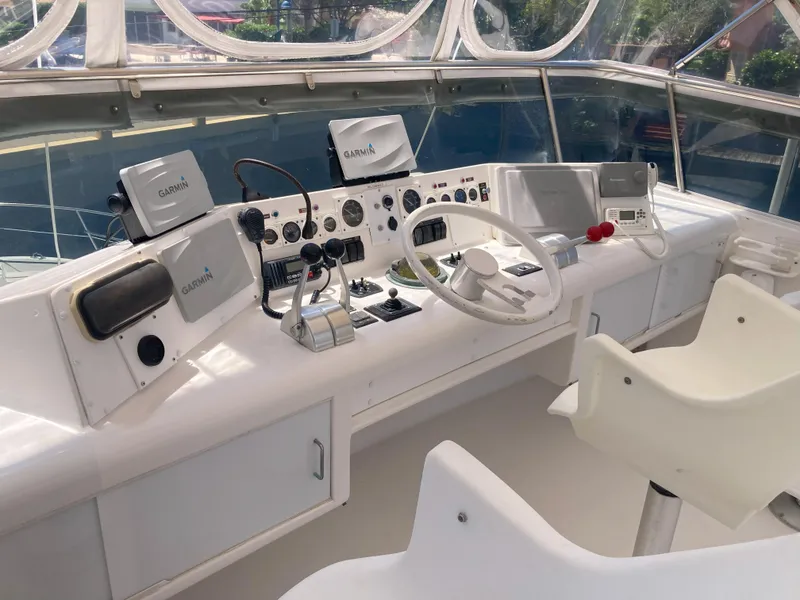 Slide: The Image of Viking 70 Cockpit Motor Yacht 1988 - 71