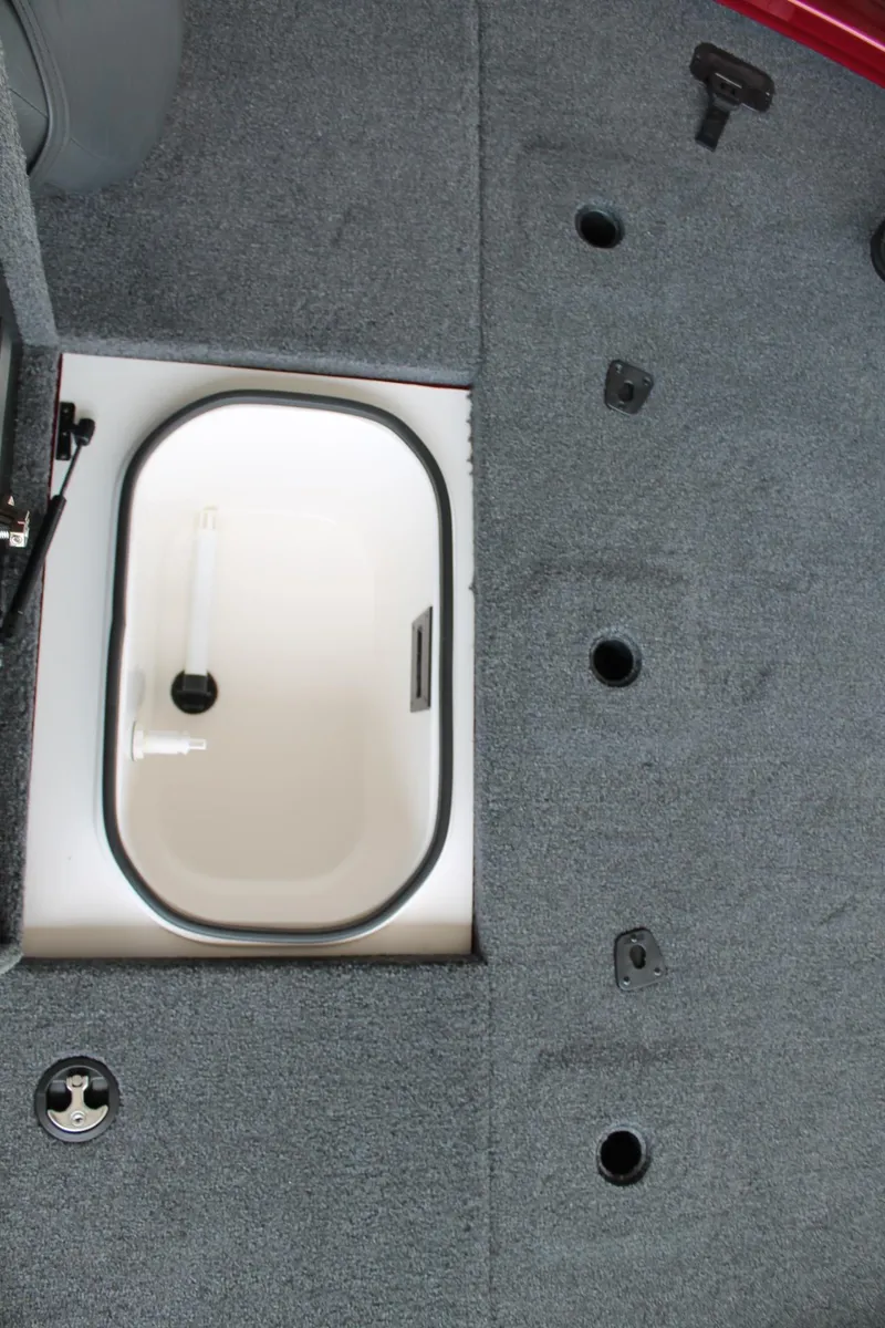 Slide: The Image of 2024 Vexus AVX1980C boat interior with open storage compartment. - 20