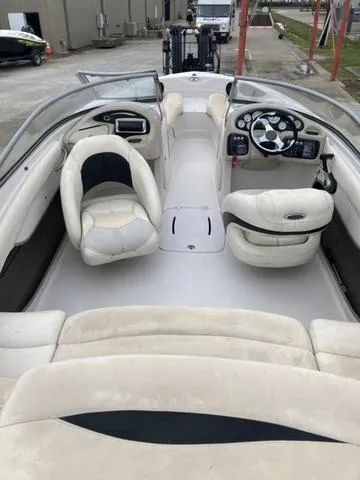 Slide: The Image of 2012 Tahoe Q8SSI boat on trailer, rear view. - 3