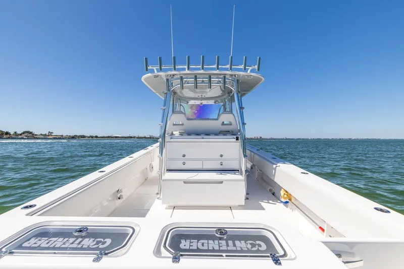 Slide: The Image of 2021 Contender 39FA Fish Around boat on open water. - 35