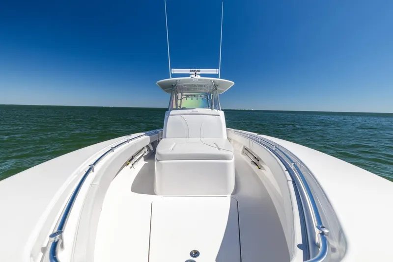 Slide: The Image of 2021 Contender 39FA Fish Around boat on open water. - 41