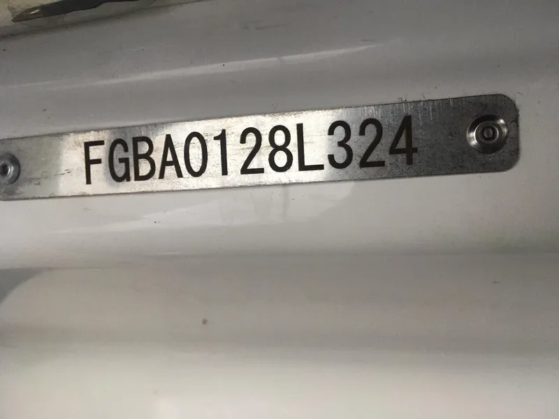 Slide: The Image of 2024 Chaparral 23 Surf boat identification number plate. - 10