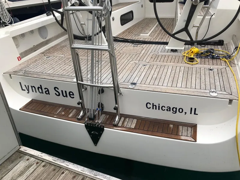 Slide: The Image of Arcona 435 sailboat, 2020 model, named "Lynda Sue" docked in Chicago, IL. - 23