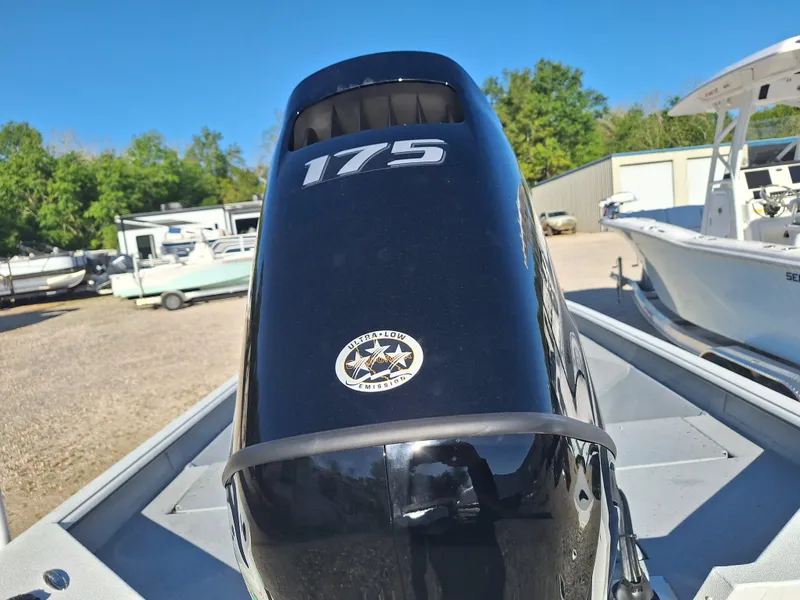 Slide: The Image of 2024 SeaArk 210 Bayrunner with 175 horsepower outboard motor. - 5