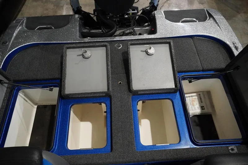 Slide: The Image of 2020 Caymas CX 20 PRO boat storage compartments and livewells. - 11