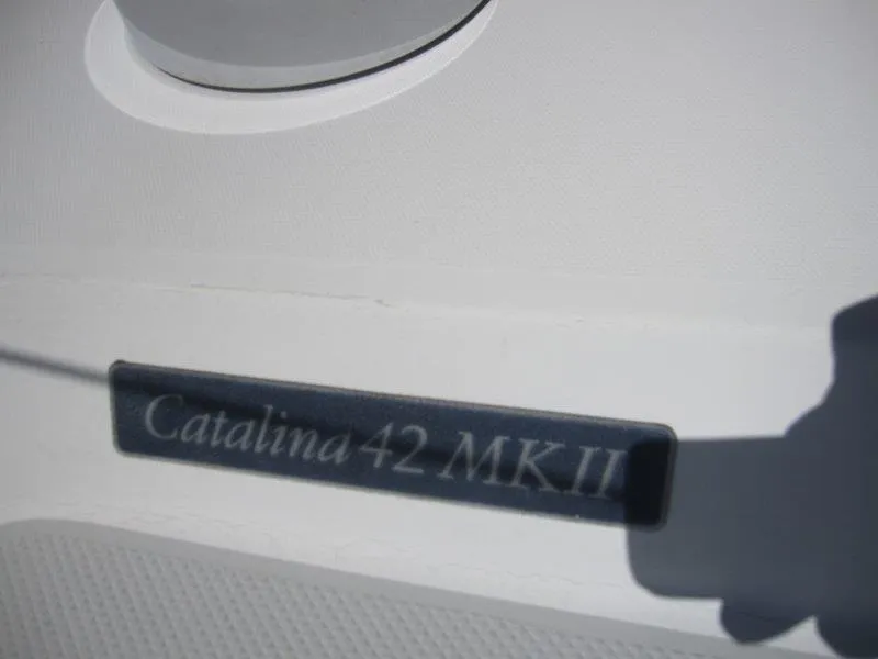 Slide: The Image of 2007 Catalina MkII boat nameplate. - 38