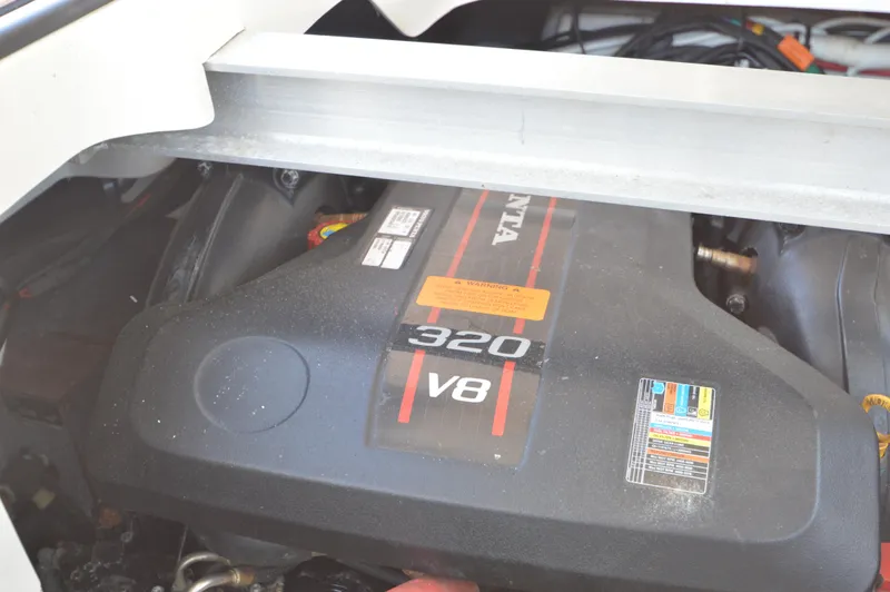 Slide: The Image of Engine compartment of a 2013 Chaparral 327 SSX with Volvo Penta 320 V8 engine. - 36