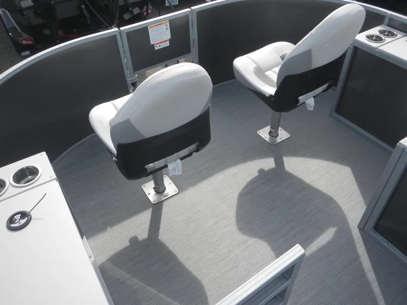 Slide: The Image of 2024 Lowe SF 212 WT boat interior with two swivel seats. - 27