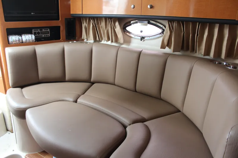 Slide: The Image of Luxurious interior of 2008 Chaparral Signature 290 with plush seating and elegant design. - 36