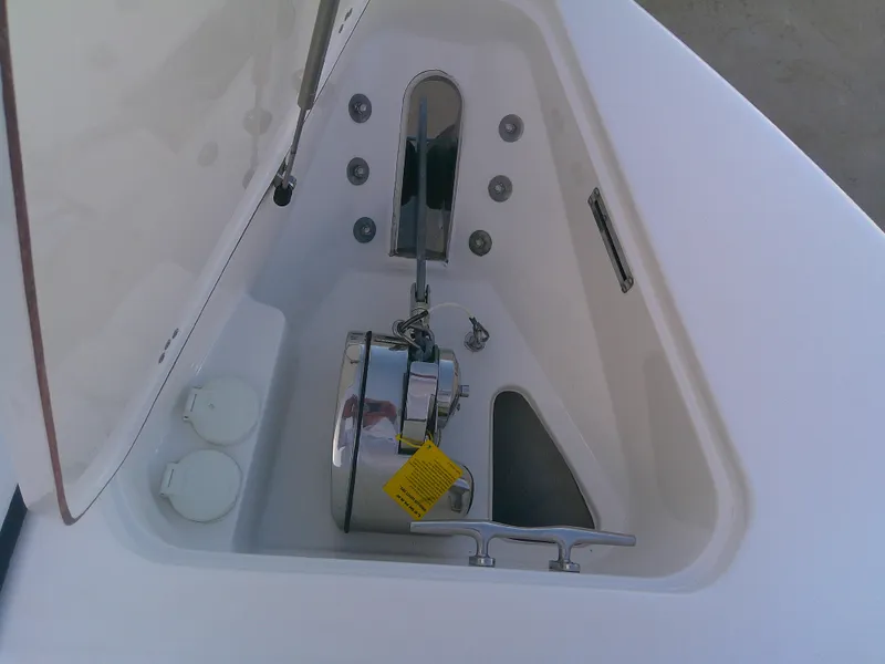 Slide: The Image of Anchor compartment of 2020 Sea Pro 259 Center Console boat. - 28