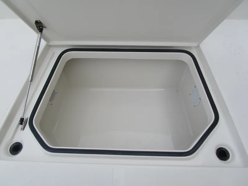 Slide: The Image of Open storage compartment on 2024 Ranger 2360 Bay boat. - 28