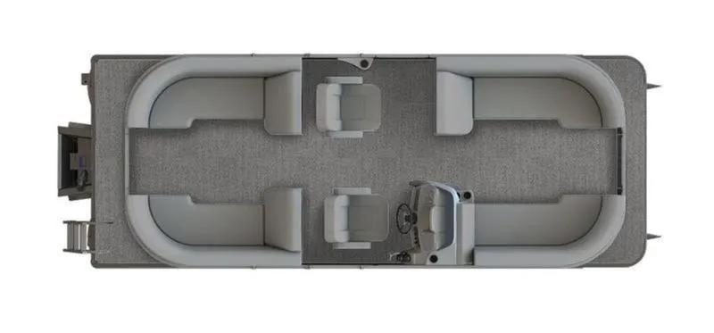 Slide: The Image of Top view of 2024 Starcraft LX22RDH pontoon boat interior layout. - 21