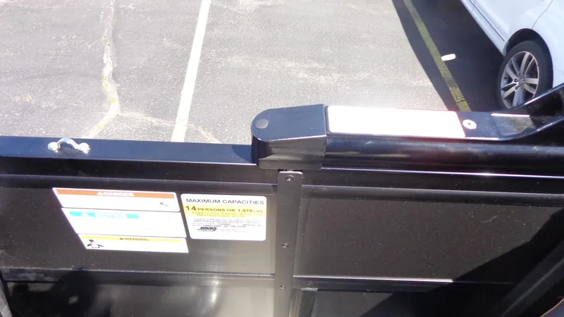 Slide: The Image of 2024 Viaggio Lago Z24U boat gate with capacity labels. - 10