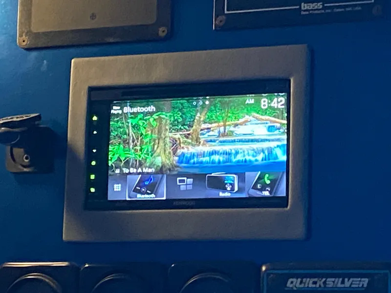 Slide: The Image of Touchscreen control panel on a 1988 Warlock 37 Cat Cruiser boat. - 26