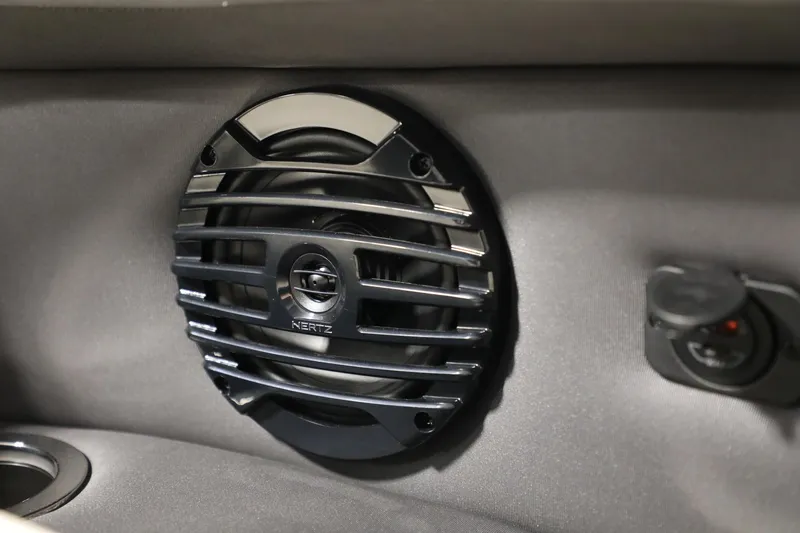 Slide: The Image of Hertz speaker in 2024 Barletta ARIA A20QC boat interior. - 10