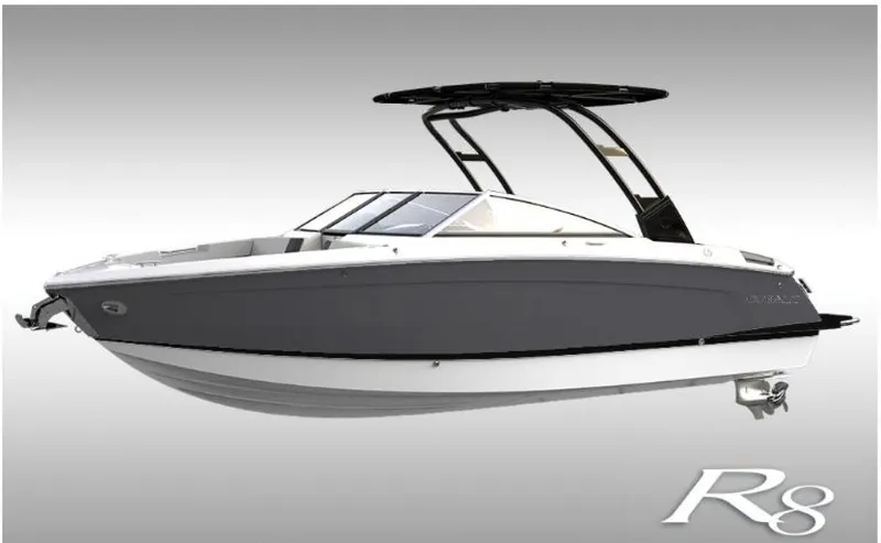 Slide: The Image of 2024 Cobalt R8 boat with sleek design and modern features. - 15