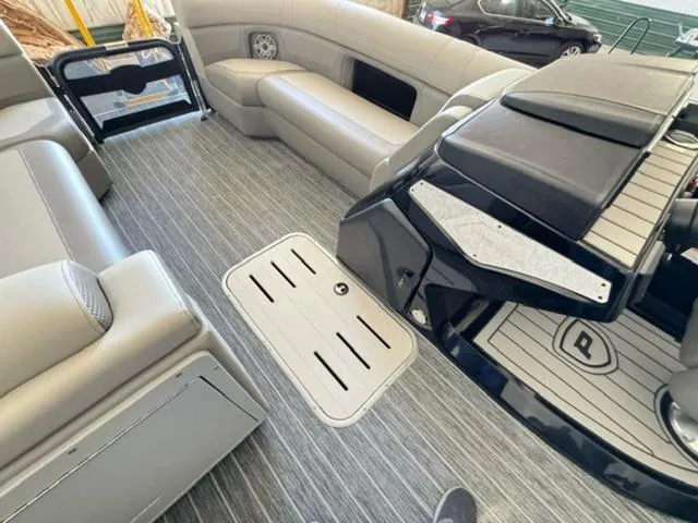 Slide: The Image of 2024 Premier 250 Solaris RL boat interior with luxurious seating and modern design. - 20