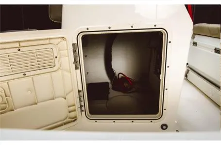 Slide: The Image of 2024 Key West 1720 CC storage compartment with wiring. - 4