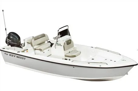 Slide: The Image of 2024 Key West 1720 CC center console boat with outboard motor. - 6