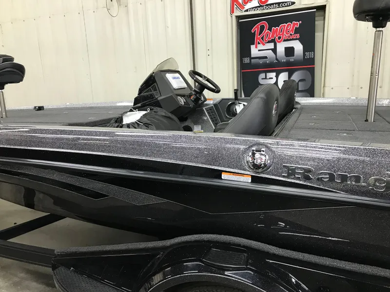 Slide: The Image of 2024 Ranger Z518 Ranger Cup Equipped boat interior and console. - 14