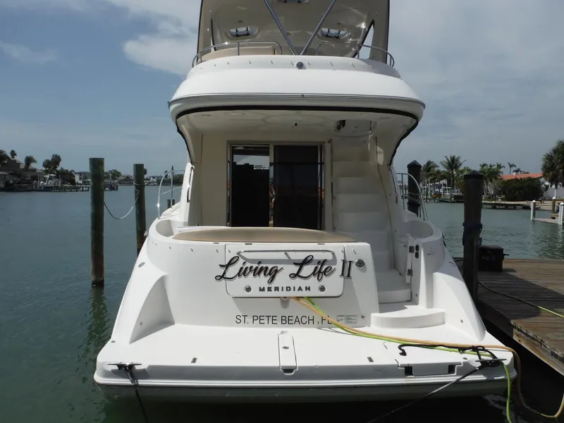 Slide: The Image of 2014 Meridian 441 Sedan yacht docked at St. Pete Beach, Florida. - 3