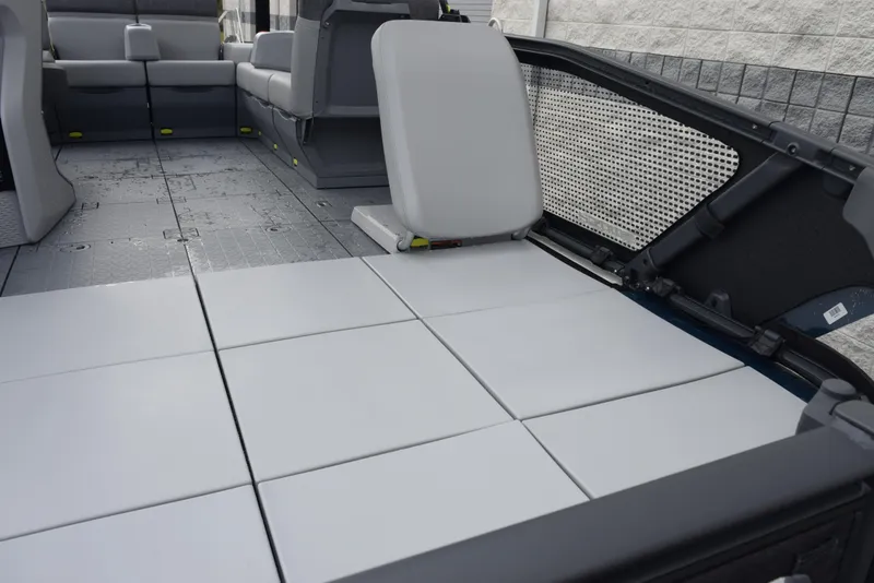 Slide: The Image of 2024 Sea-Doo Switch Sport 18 interior seating and deck layout. - 8