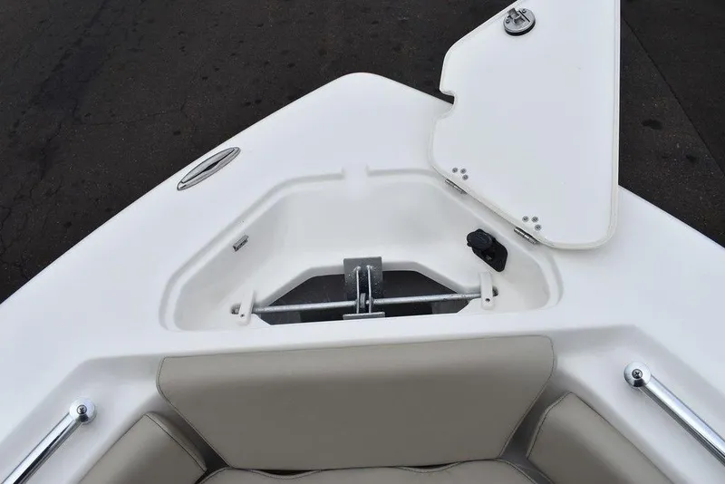 Slide: The Image of 2024 Key West 219 FS boat anchor storage compartment. - 49