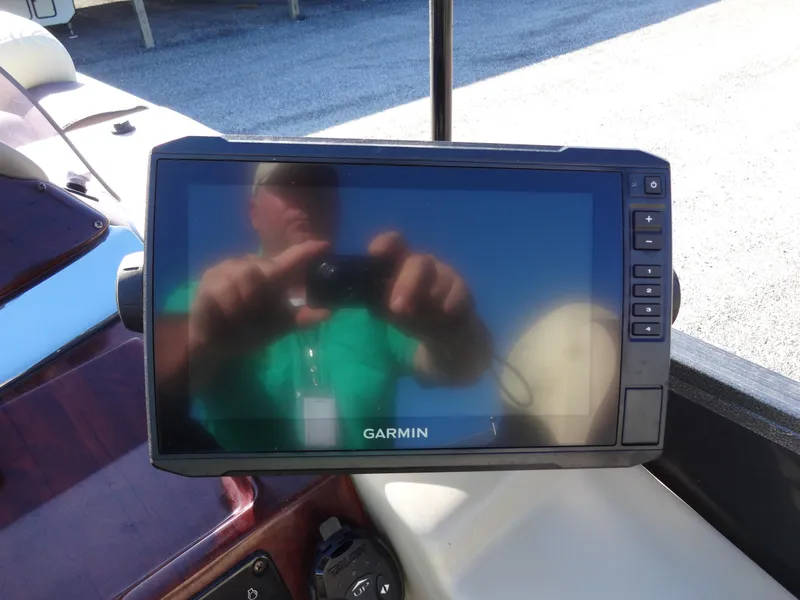 Slide: The Image of Garmin navigation system on a 2017 Misty Harbor SL-2685 boat. - 26