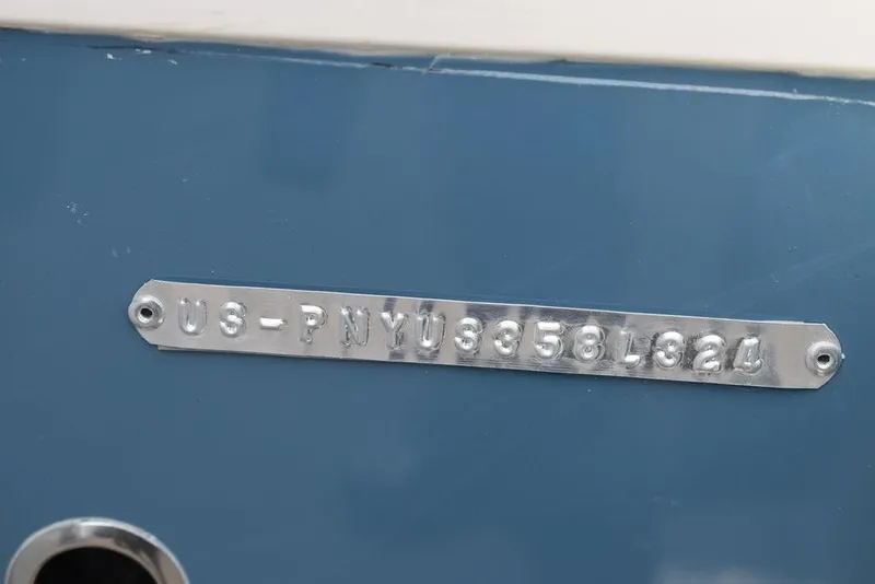 Slide: The Image of 2024 Stingray 182SC boat identification plate - 43