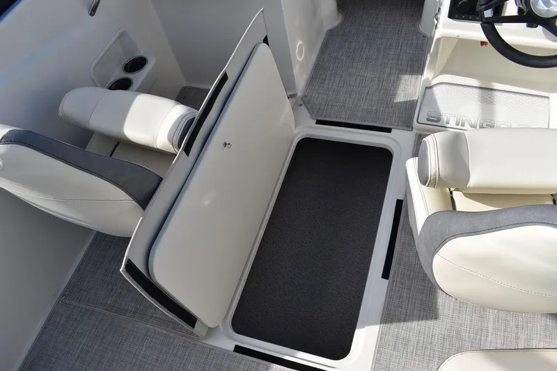 Slide: The Image of 2024 Stingray 191DC boat interior storage compartment. - 39