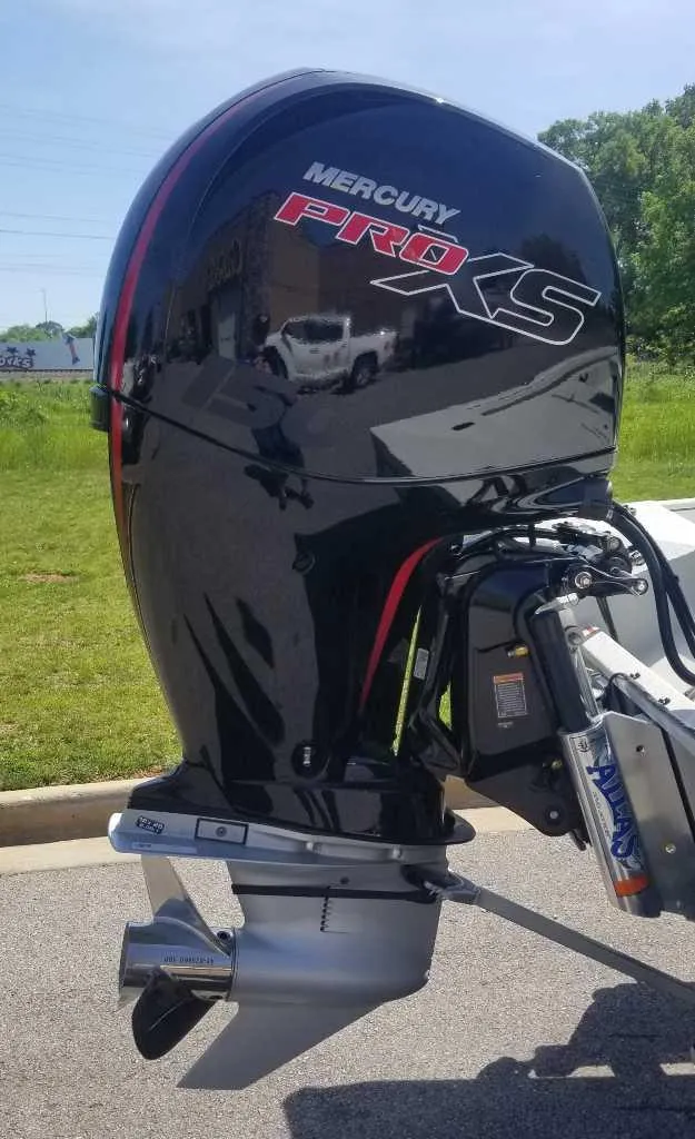 Slide: The Image of 2024 Ranger RB210 with Mercury Pro XS outboard motor. - 6