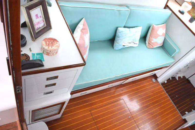Slide: The Image of Portside salon settee and countertops - 14