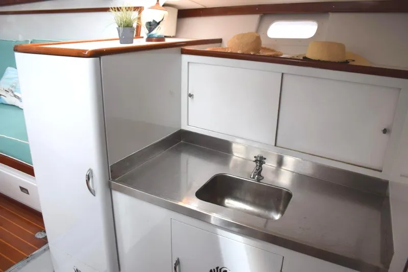 Slide: The Image of Galley portside and refrigerator - 20