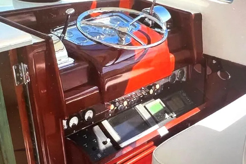 Slide: The Image of Electronics cabinet below helm - 8