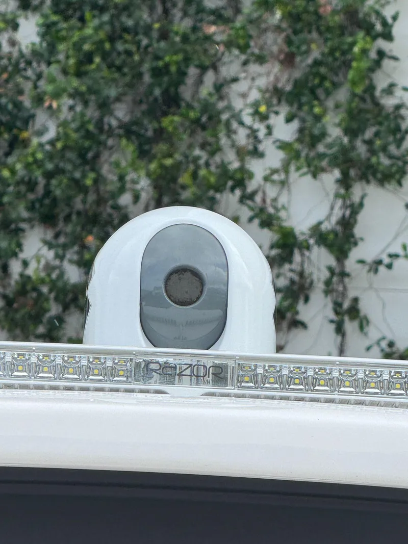 Slide: The Image of Close-up of 2023 Intrepid 427 Nomad FE camera and LED light bar. - 21