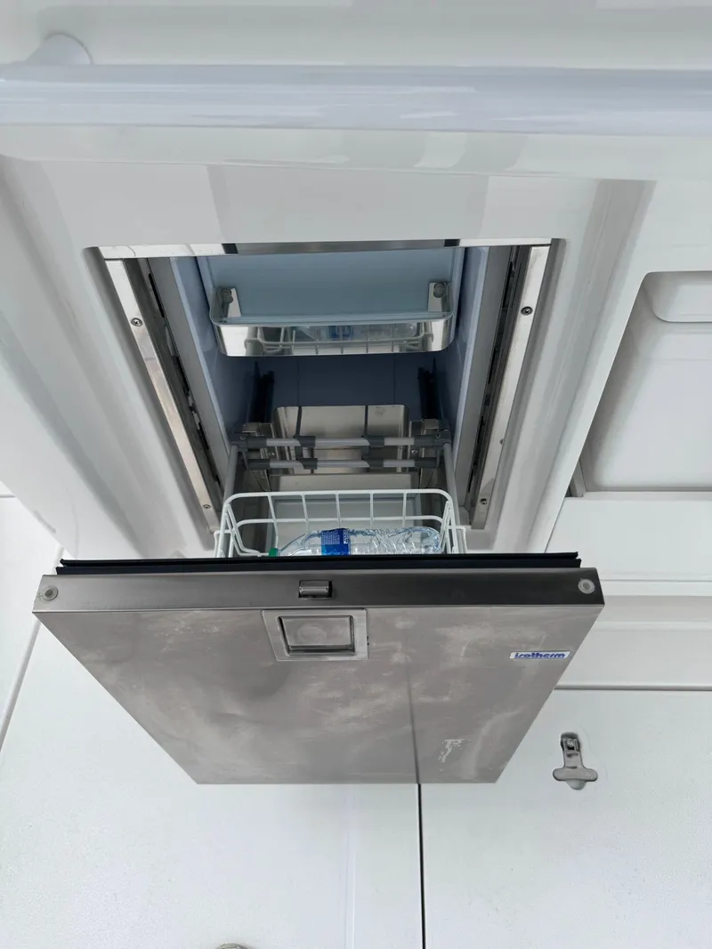 Slide: The Image of 2023 Intrepid 427 Nomad FE built-in refrigerator drawer. - 9