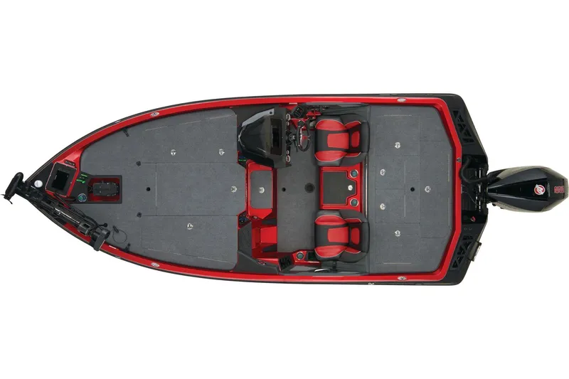 Slide: The Image of 2024 Ranger Z519 Ranger Cup Equipped boat with powerful 225 engine, parked outdoors. - 4