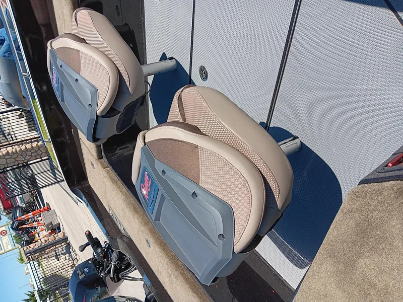 Slide: The Image of 2024 Ranger 621FS Ranger Cup Equipped boat seats and deck. - 5