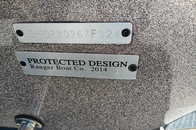 Slide: The Image of 2024 Ranger 621FS Ranger Cup Equipped boat with protected design label. - 8