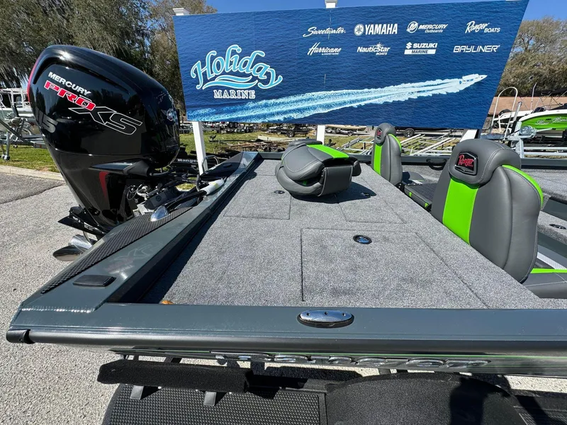 Slide: The Image of 2024 Ranger RT188P fishing boat with Mercury Pro XS engine at Holiday Marine. - 3