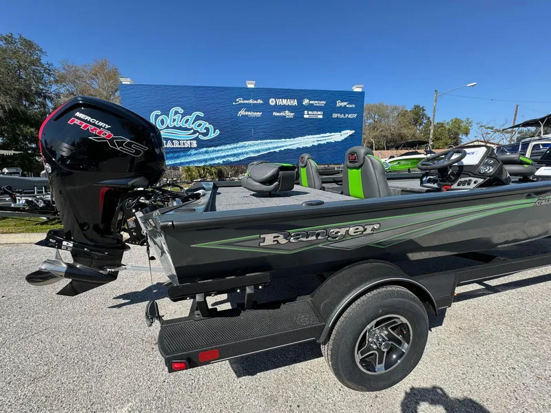 Slide: The Image of 2024 Ranger RT188P fishing boat with Mercury Pro XS outboard motor. - 4
