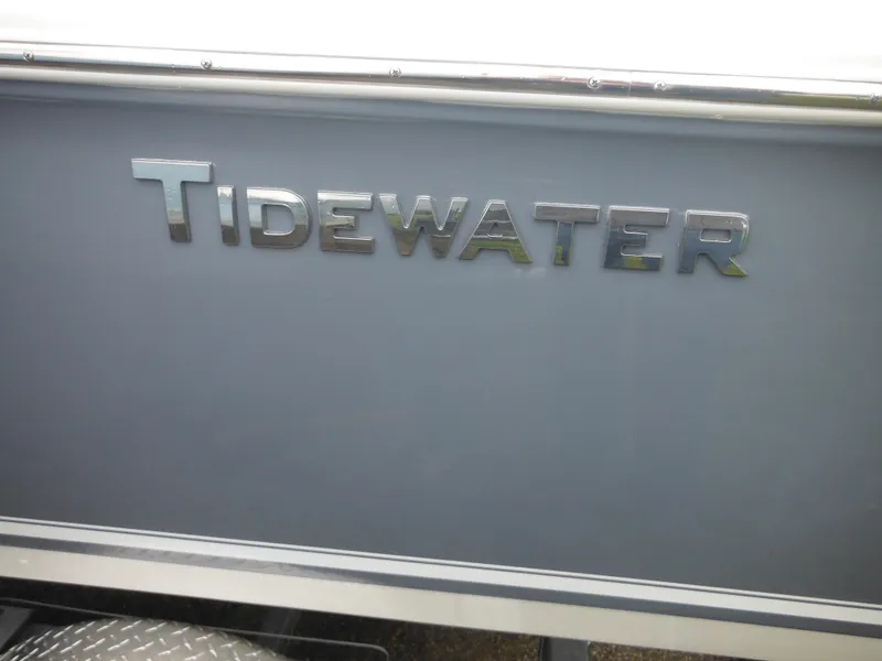 Slide: The Image of 2024 Tidewater 210 LXF boat model nameplate. - 4