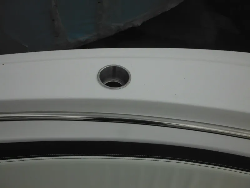 Slide: The Image of 2024 Tidewater 210 LXF boat detail with stainless steel rod holder. - 43