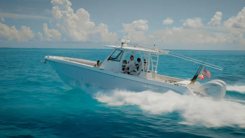 Slide: The Image of Everglades 355 Center Console 2019 - 20