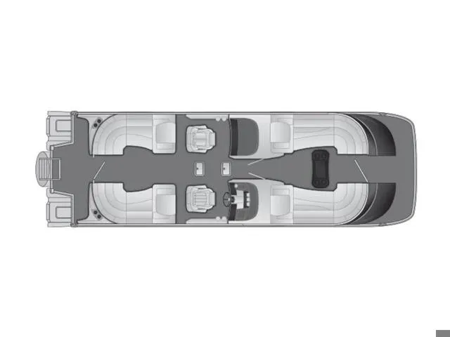 Slide: The Image of 2024 Bennington 27 QXFBWA T2 boat layout, featuring spacious seating and modern design. - 32